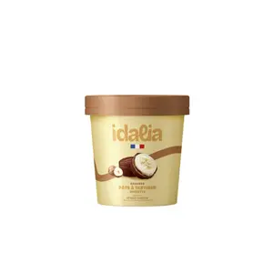 Idalia Bananes glacées enrobées de chocolat façon pâte à tartiner à la noisette150g