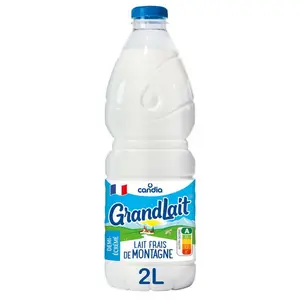Candia Grandlait - Lait frais Demi-écrémé de montagne - La bouteille de 2L