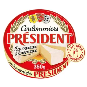 Président Coulommiers Savoureux Et Crémeux 350g