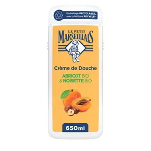 Le Petit Marseillais Crème de Douche & Bain Extra Douce Abricot Bio & Noisette Bio 650ml
