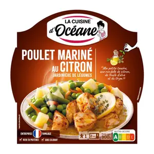 La Cuisine D'Océane Poulet Mariné Au Citron Et Légumes Du Jardin 300g