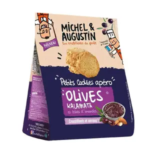 Michel & Augustin Crackers apéritifs olive 90g