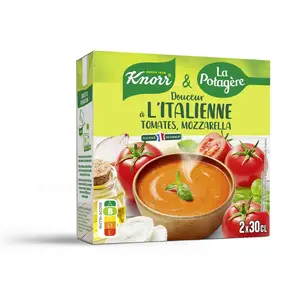 Knorr & La Potagère Douceur à l'italienne tomate Mozzarella 2x30cl