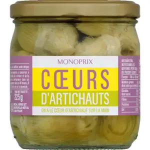 Monoprix Cœurs d'artichauts 225g