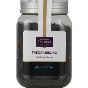 Monoprix Gourmet Thé Darjeeling, Feuilles Entières 125g