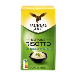 Taureau Ailé Riz pour Risotto crémeux & Savoureux 500 g