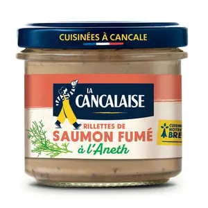 La Cancalaise Rillettes de Saumon Fumé Aneth 100g