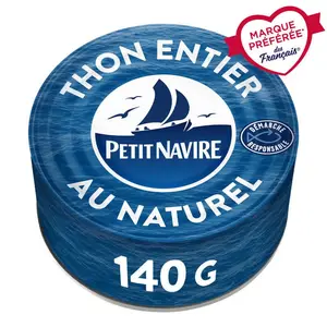 Petit Navire Thon Albacore Entier Au Naturel 140g