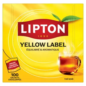 Lipton Yellow Label Thé Noir Origine Kenya x100 200g