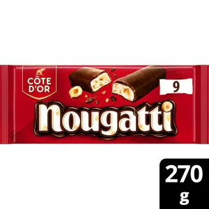 Côte d'Or Nougatti Barres Chocolatées au Lait et Nougat 9x30g