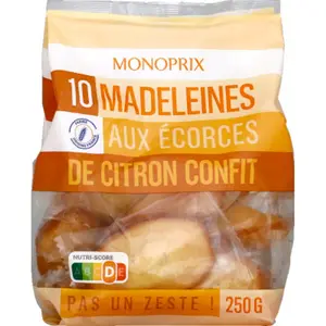 Monoprix Madeleines Citron 250g