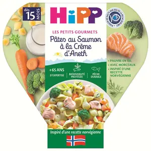 [Par Naturalia] HiPP Biologique Pâtes au Saumon à La Crème d'Aneth 250g