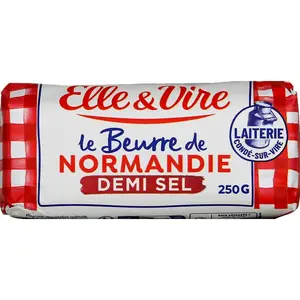 Elle & Vire Elvir Beurre de Normandie Demi-Sel 250g