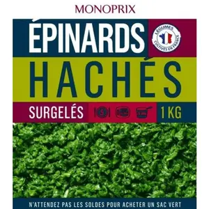 Monoprix Épinards hachés 1kg