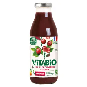 [Par Naturalia] Vitabio Cranberry Du Québec 100% Pur Jus 50cl