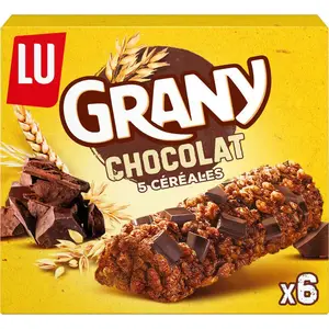 Lu Grany Barres de Céréales Chocolat 125g