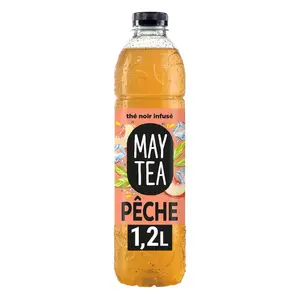 Maytea Thé Noir Saveur Pêche Blanche 1,2L
