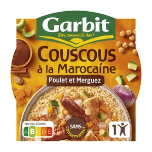 Garbit couscous à la marocaine poulet merguez 285g