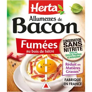 Herta Allumettes de Bacon Fumées au bois de Hêtre 2x90g