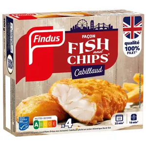 Findus Colin d'Alaska Façon Fish & Chips x4 400g