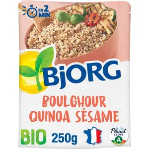 Bjorg Boulghour, Quinoa Et Sésame, Bio 250g