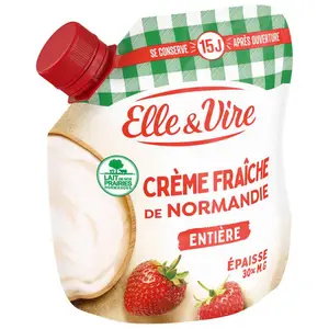 Elle & Vire Crème De Normandie Épaisse Entière 30% de Mg 33cl