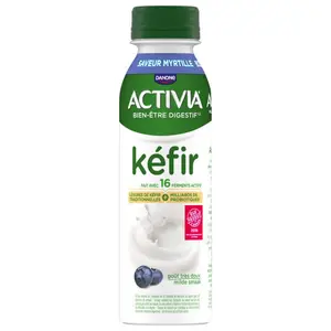 Danone Activia Kéfir À Boire Goût Doux Saveur Myrtille 280g