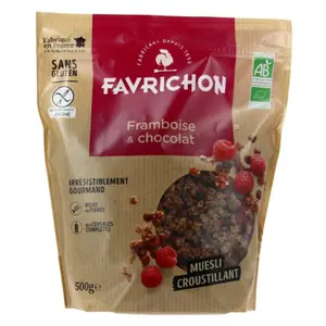 [Par Naturalia] Favrichon Muesli Croustillant Framboise & Chocolat Bio 500g