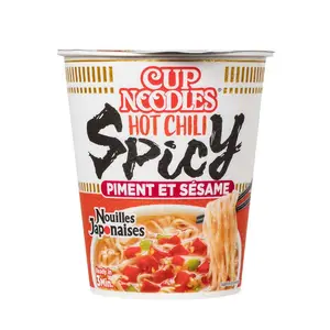 Nissin Cup Noodles Nouilles Japonaises Légumes Epicés Pirikara 66g