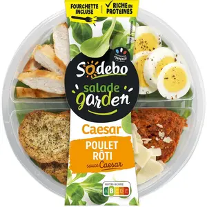 Sodebo Salade Garden Poulet Caesar 240g