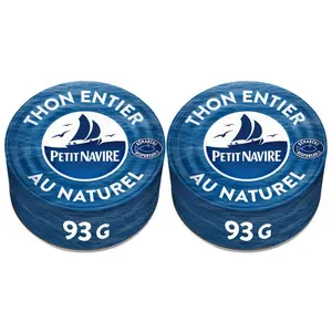 Petit Navire Thon Entier Au Naturel 2x93g