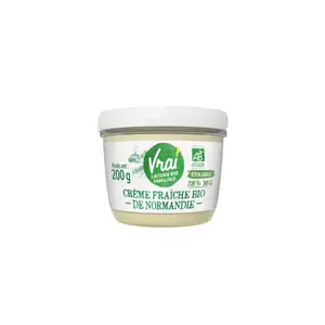 Vrai La Laiterie Familiale Crème Fraîche Bio 20cl
