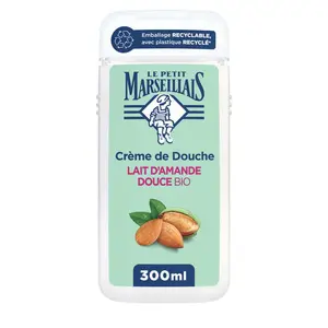 Le Petit Marseillais Crème de douche extra doux Lait d’amande douce Bio 300ml