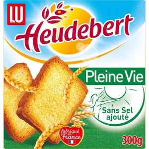 Lu Heudebert Pleine Vie Biscottes Sans Sel 300g