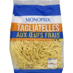 Monoprix Tagliatelles aux œufs frais 350g