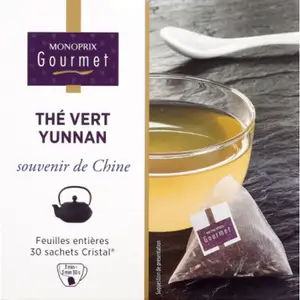 Monoprix Gourmet Thé Vert Yunnan, Souvenir De Chine 60g