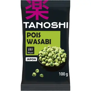 Tanoshi Pois wasabi, apéritif japonais 100g