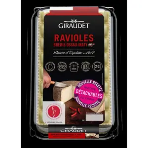 Giraudet Ravioles brebis ossau-iraty aop paprika 280g