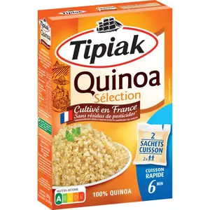 Tipiak Quinoa 2 Sachets Cuisson, Prêt En 6 Minutes 200g