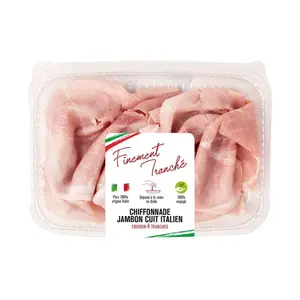 Fraîchement Tranché Chiffonade de jambon cuit 100g