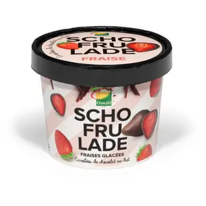SchoFruLade Fraise Chocolat au lait 130g