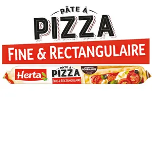 Herta Pâte à Pizza fine et rectangulaire 390g