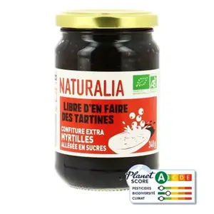 Naturalia Confiture de Myrtilles Bio 340g