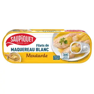 Saupiquet Filets de Maquereau Blanc Moutarde 169g