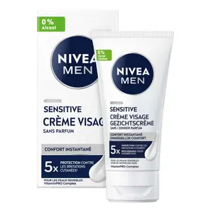 Nivea Soin Apaisant Sensitive, Sans Parfum, Sans Alcool, Hydrate Et Protège 75ml