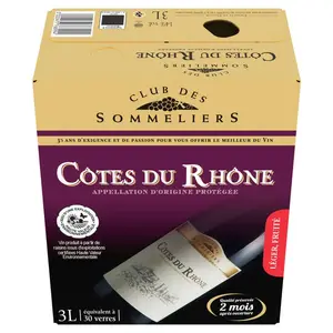 Club des Sommeliers Côte du Rhône Rouge 3L
