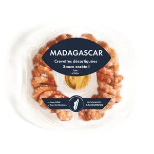 Madagascar Crevettes décortiquées sauce Cocktail 150g