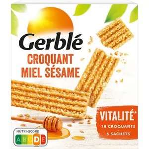 Gerblé Biscuit croquants miel sésame 162g