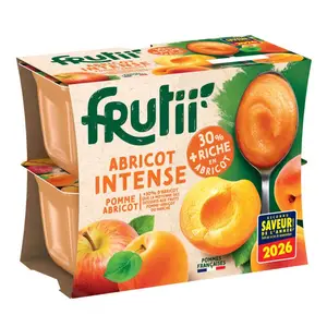 Frutii spécialité pomme abricot pot 4x100g