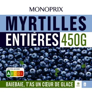 Monoprix Myrtilles Entières 450g